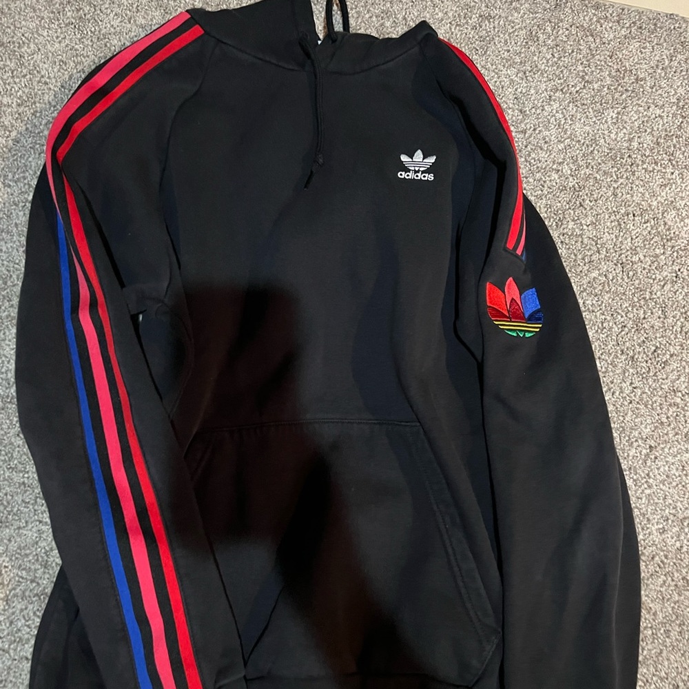 Lightly used black hooded sweatshirt
